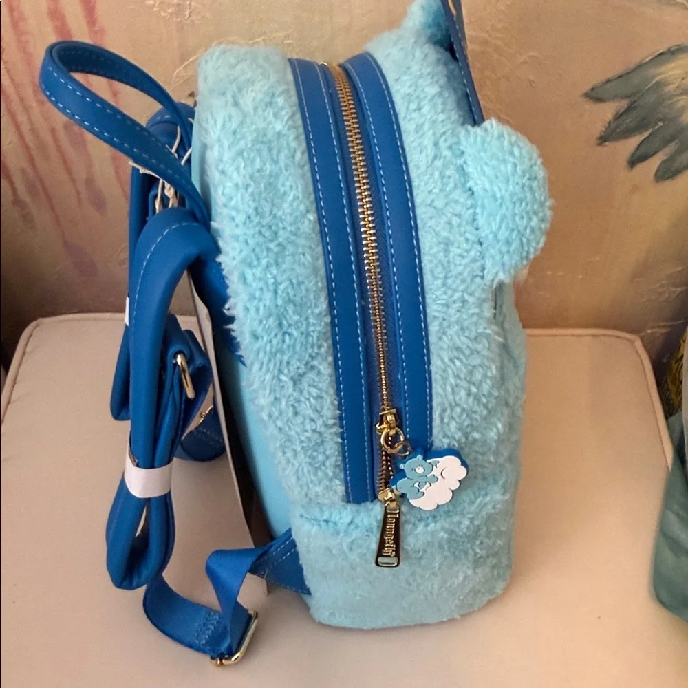 Loungefly Care Bears Bedtime Bear  cosplsy  Plush Kids Backpack New!
